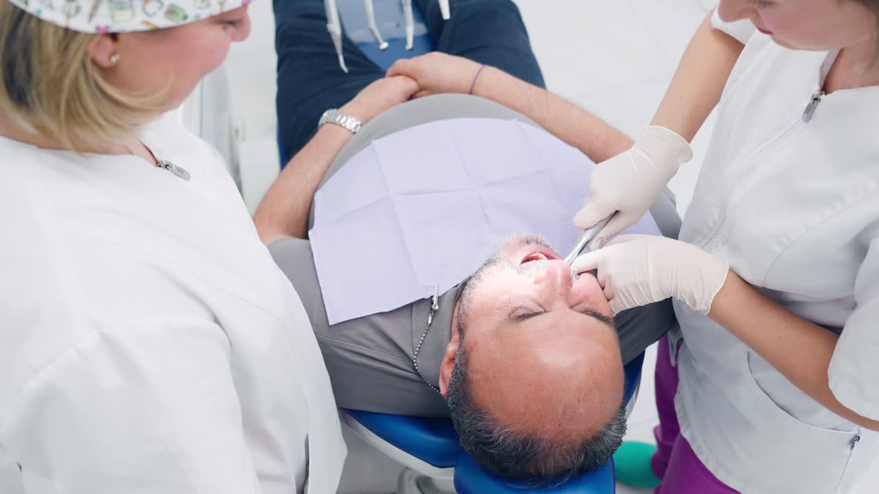 Dental procedure being performed on a patient
