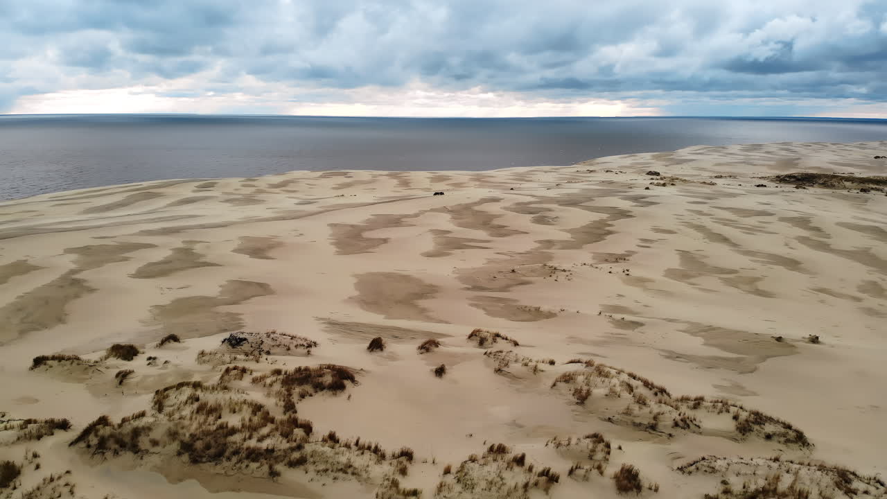 Sand Dunes and Sea Landscape