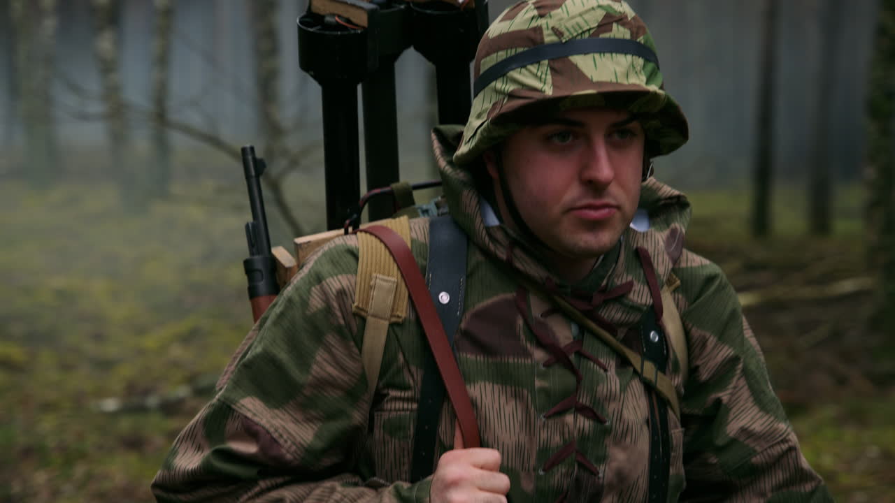 WWII German Soldier in the Forest