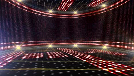 disco text animation on monitor, rendering, background, loop