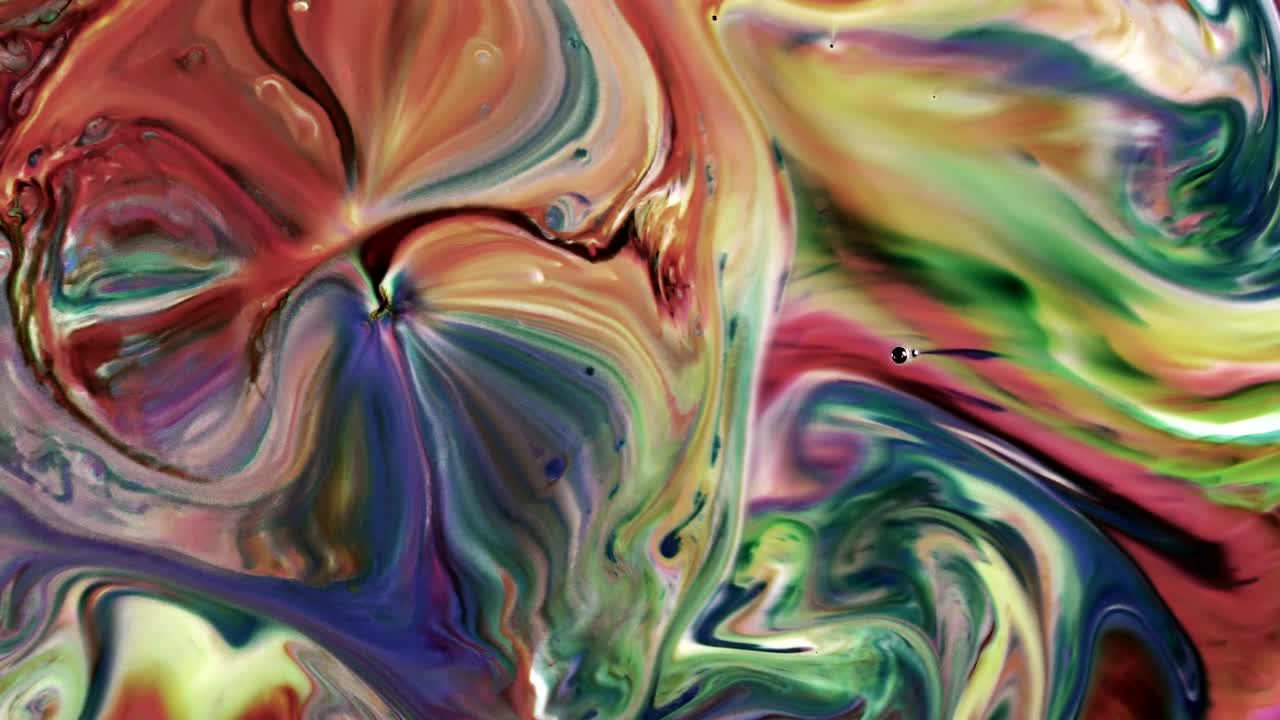 abstracto comida colorida tinta de pintura explota el caos se extiende en el agua