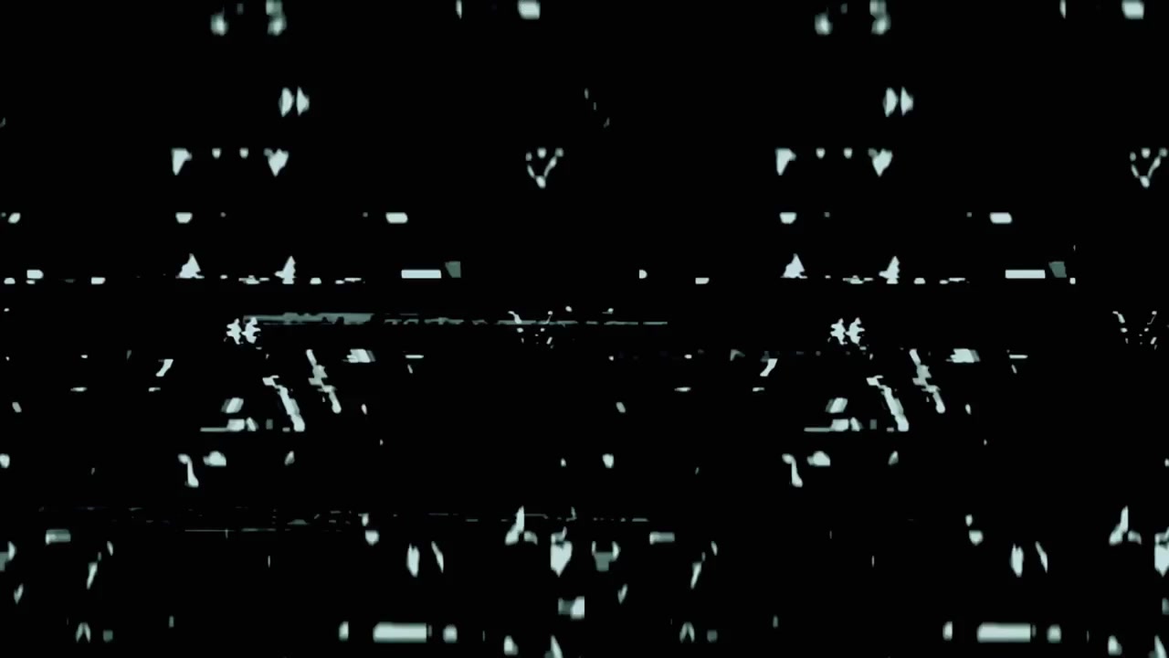 Digital Glitch Effect with Static Noise and Data Corruption