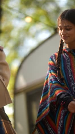 women outdoors in autumn