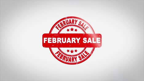 february sale stamp