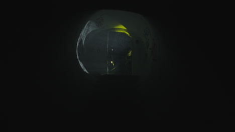 investigation in a dark tunnel