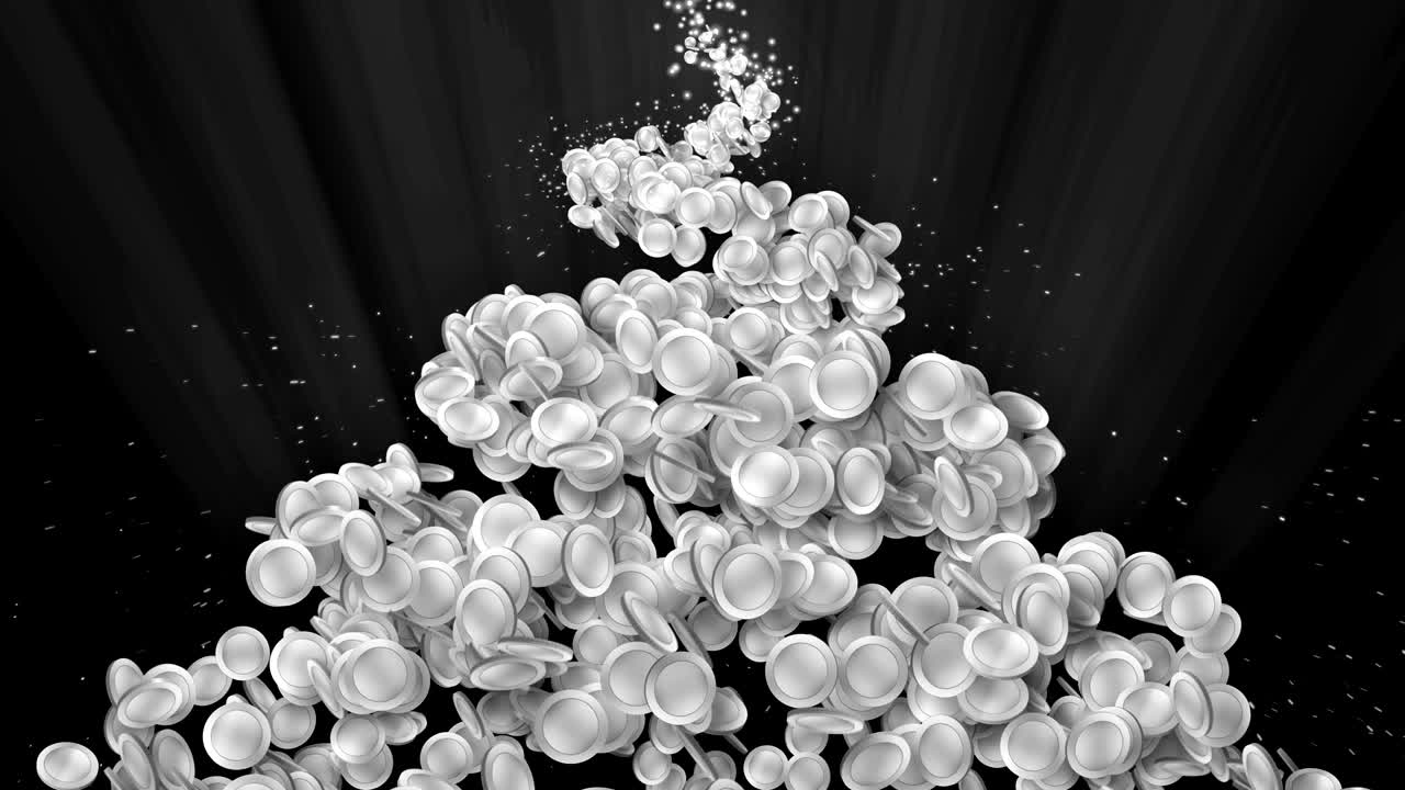 은 동전 입자, cg 애니메이션