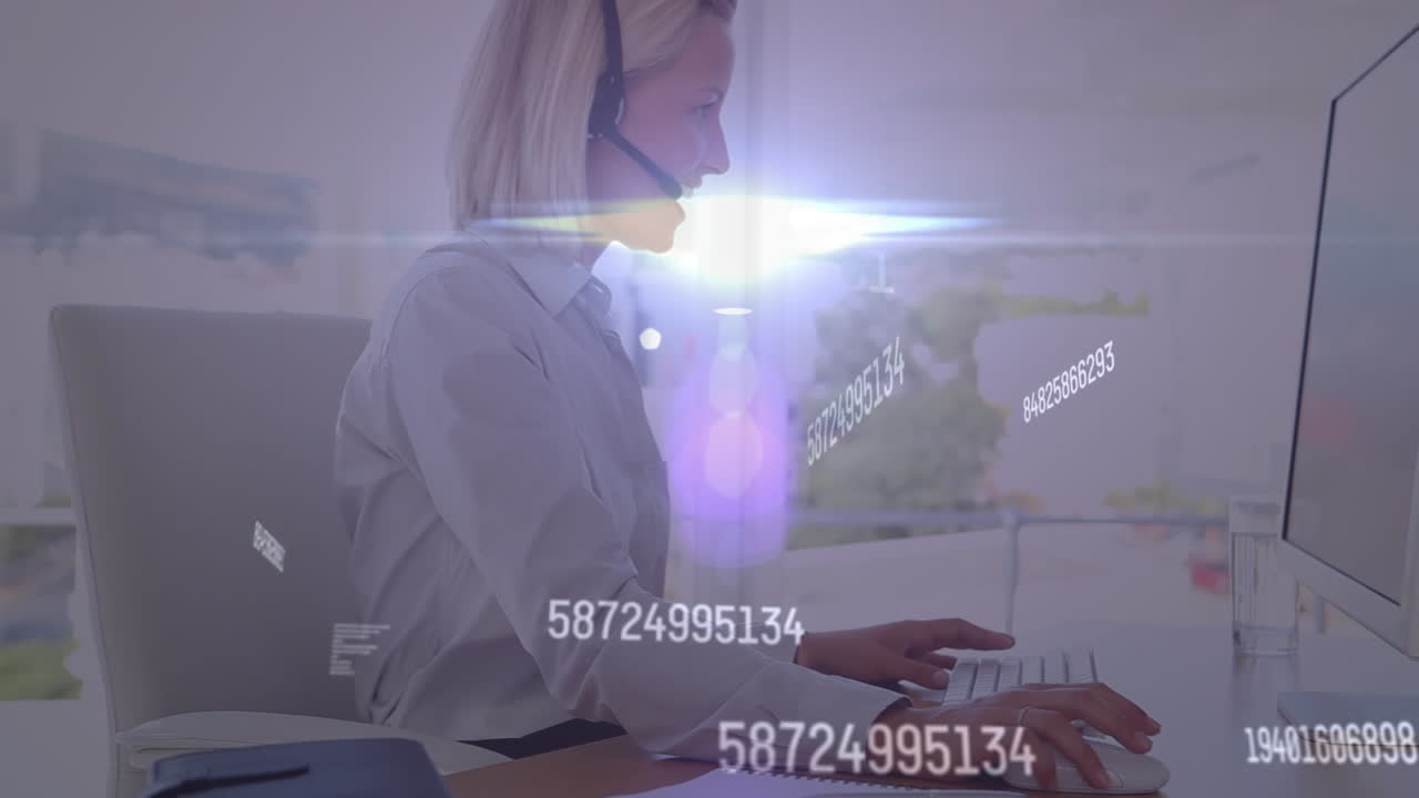 animación de la red de conexiones a través de un hombre de negocios que usa una tableta