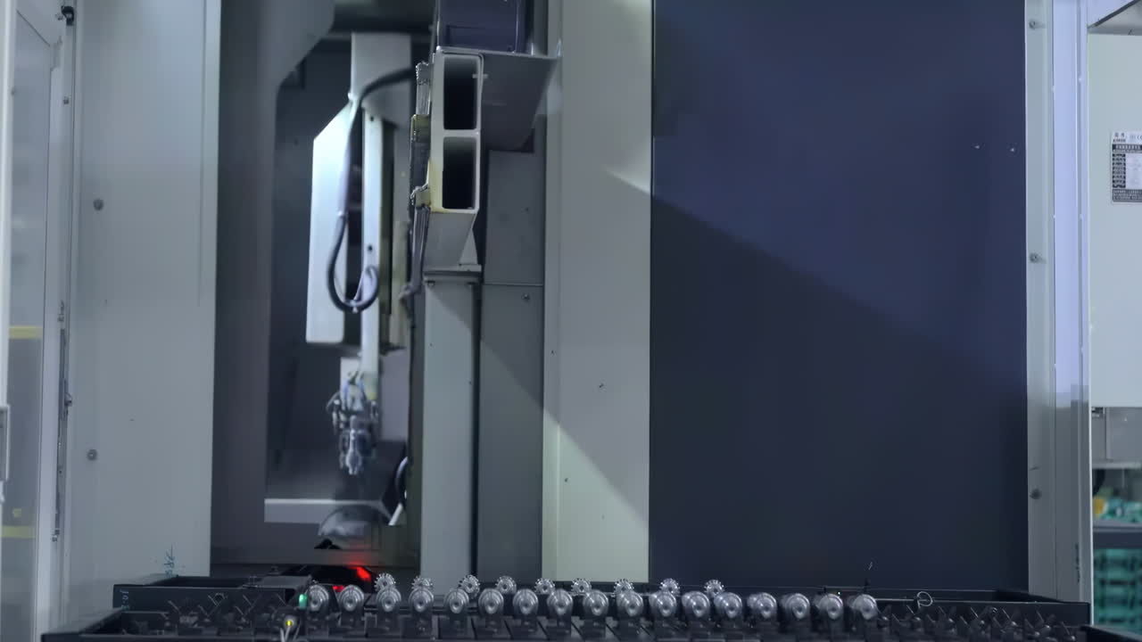 Large modern factory for the production of electronic equipment and batteries, an industrial city with many buildings. Contemporary factory with car parking. Industrial complex among green fields.