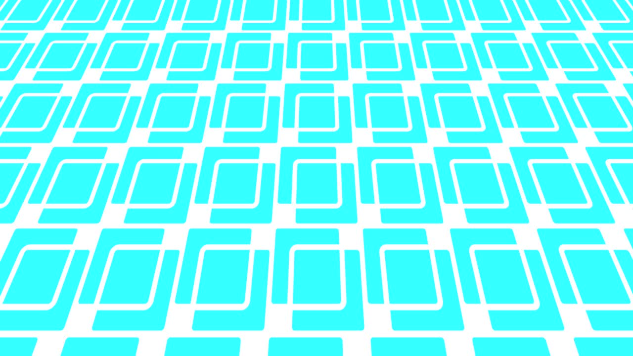 위로 기울어지고 움직이는 기하학적 형상을 가진 그래픽 비디오 패턴.