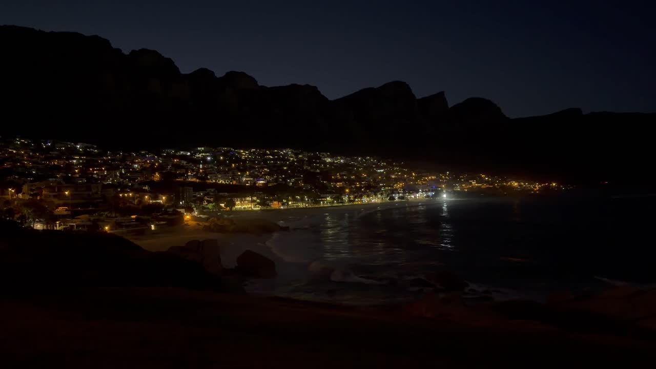 Camps Bay and 12 Apostles Mountains at dawn