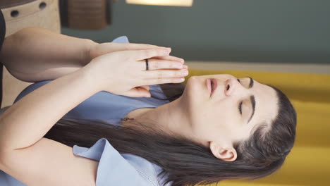 Vertical-video-of-Christian-woman-praying.