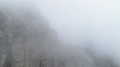 misty mountain peak