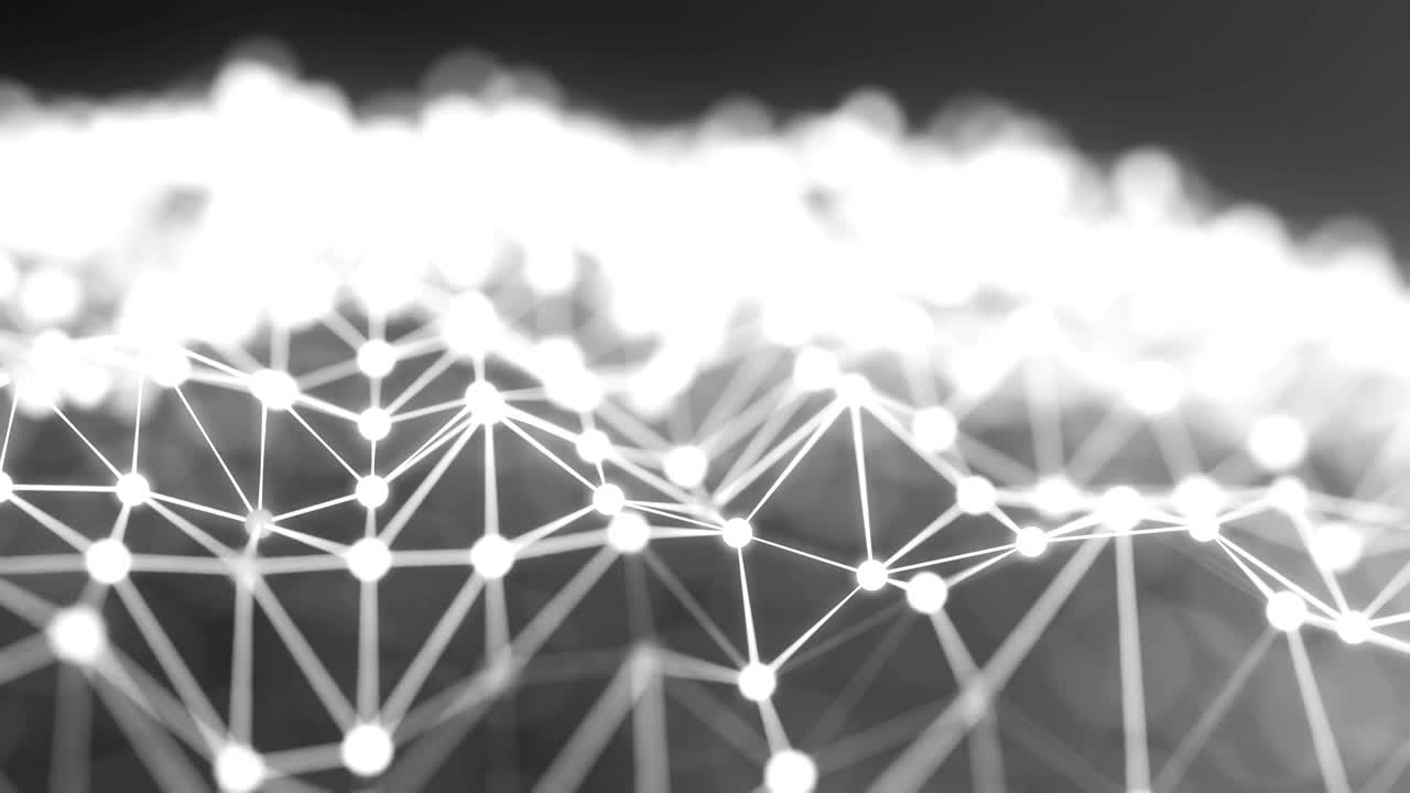 paisaje de red abstracto de 4k.