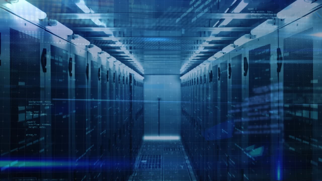 Animation of data processing over computer servers