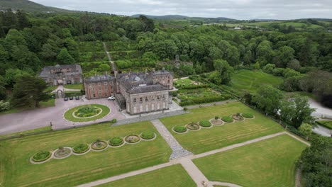 Bantry-town-in-south-west-County-Cork,-Ireland-aerial-drone-view