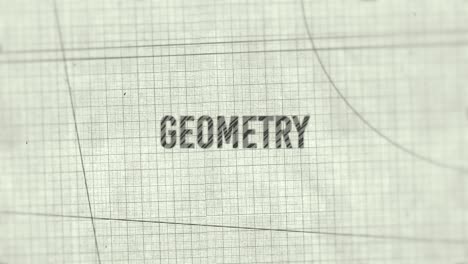 geometría texto animación boceto blanco y negro