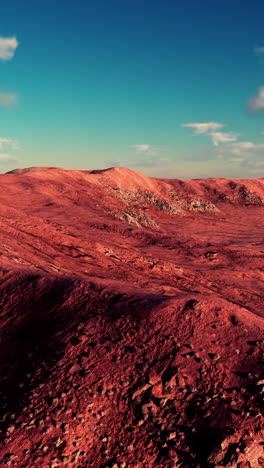 paisaje del planeta rojo