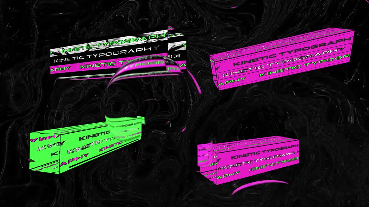 A set of animated typography scenes. You can customize the text placeholders.