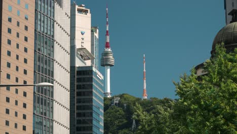 view of n seoul tower or namsan tower