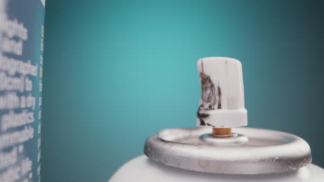 close-up of spray paint cans
