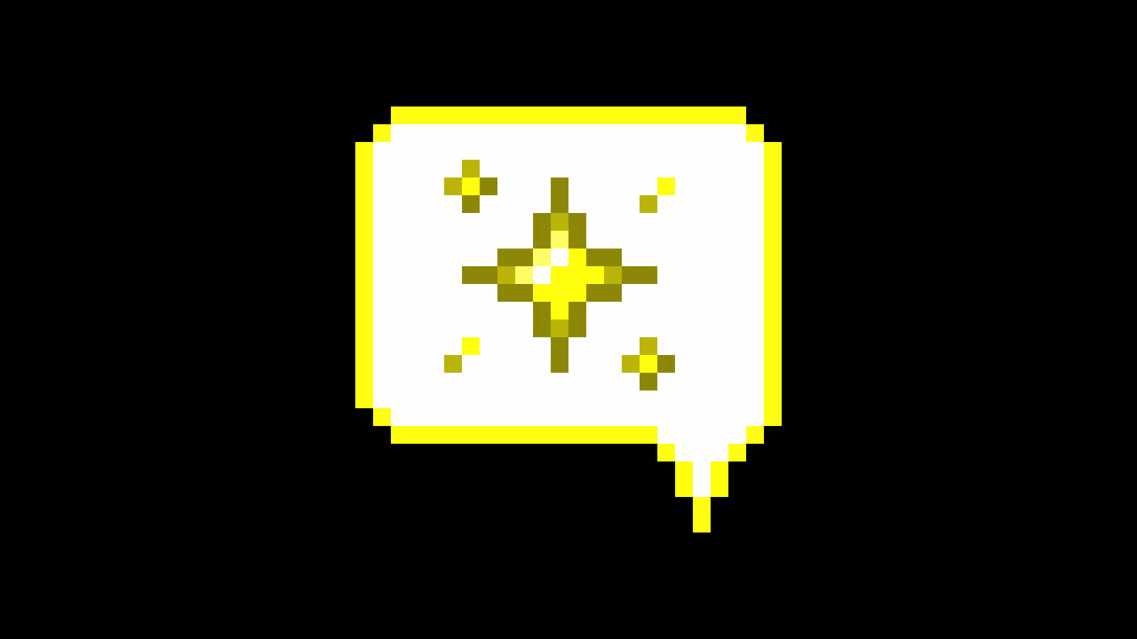 Pixel art animation icon speech bubble particle (3)