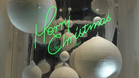 Closeup-shot-of-an-illuminated-christmas-sign