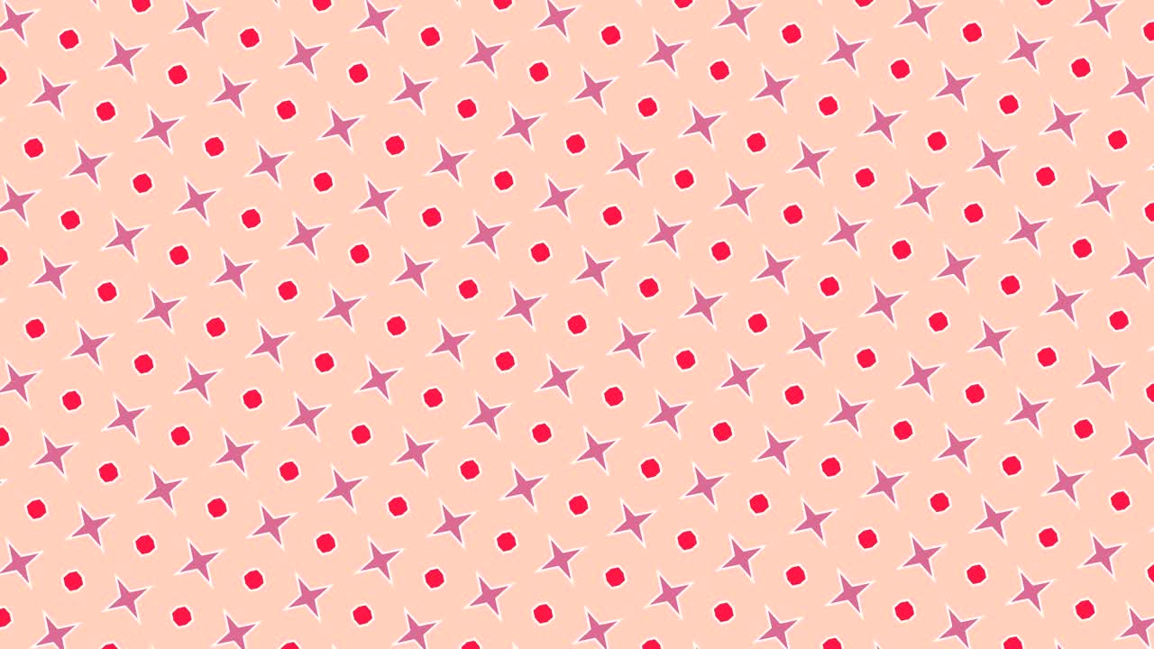 Modello composto da disegni e forme con texture colorate, in formato video 16:9