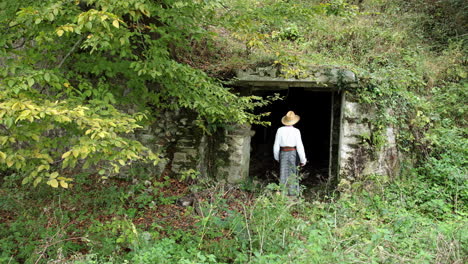 romanian girl visits an old mine 2