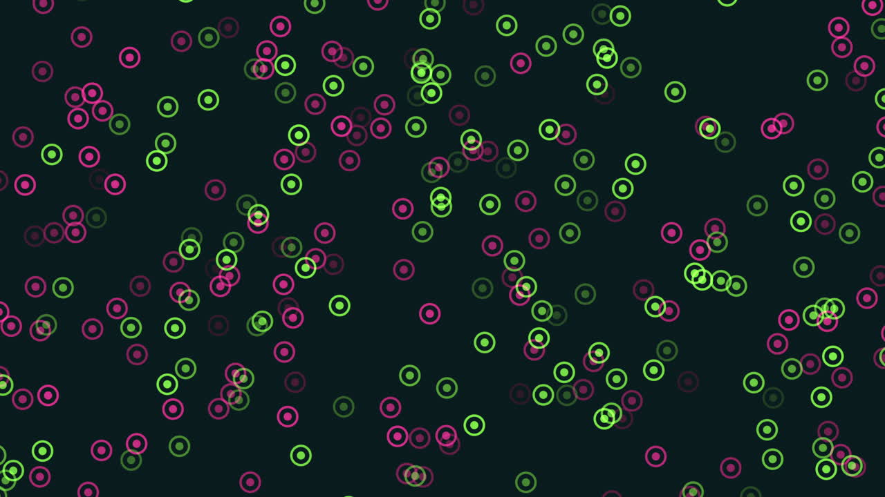 Fly colorful confetti with shiny effect in dark space