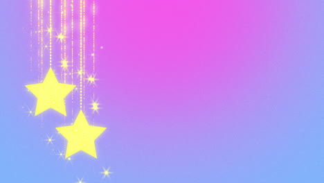 Shimmering-constellation-three-bright-stars-illuminate-a-sapphire-sky