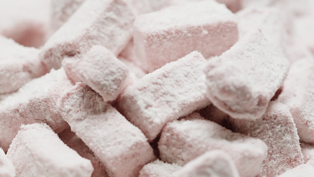 Pink Powdered Marshmallows