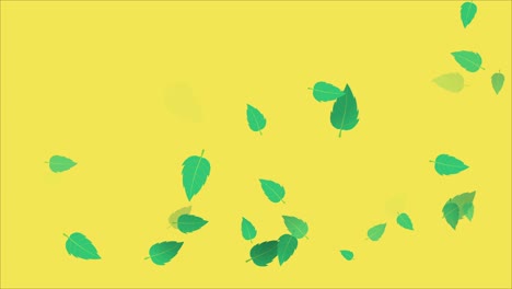 4k loopable abstract green leaf animation