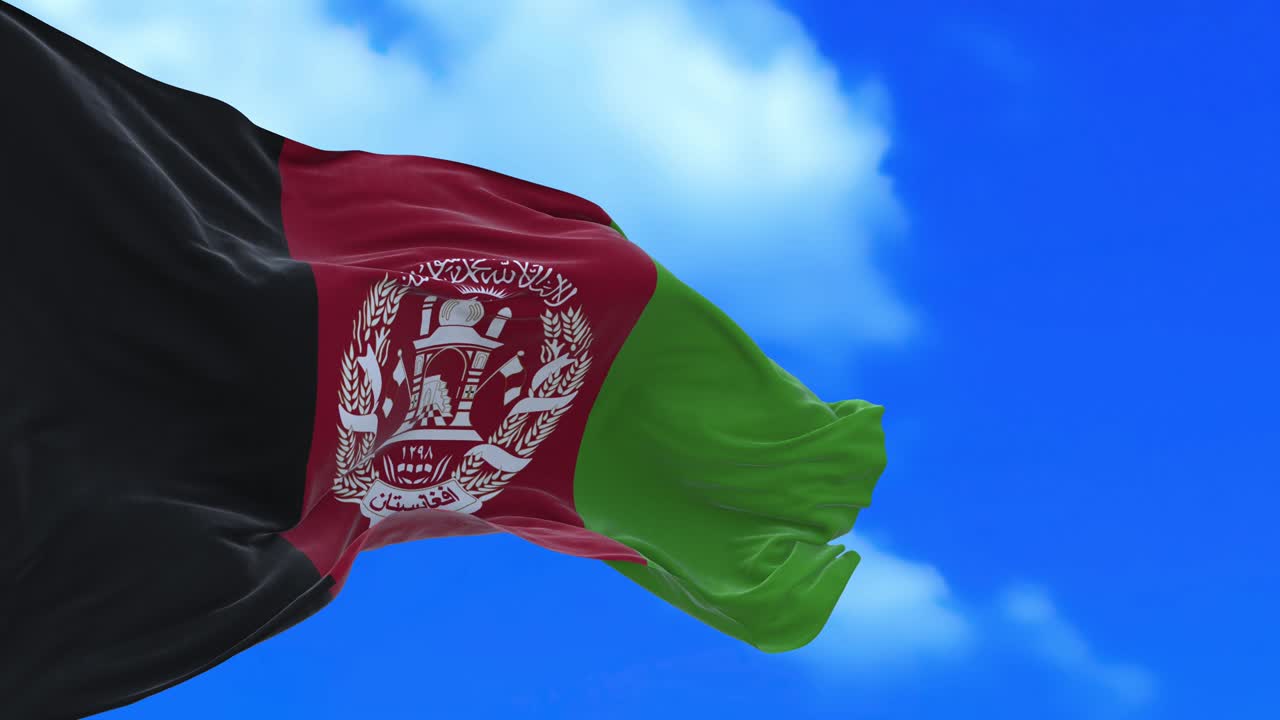 беспрерывный цикл флага афганистана.
