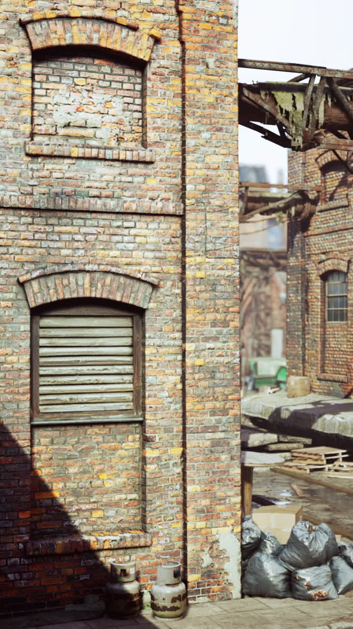 버려진 벽돌 공장 폐허