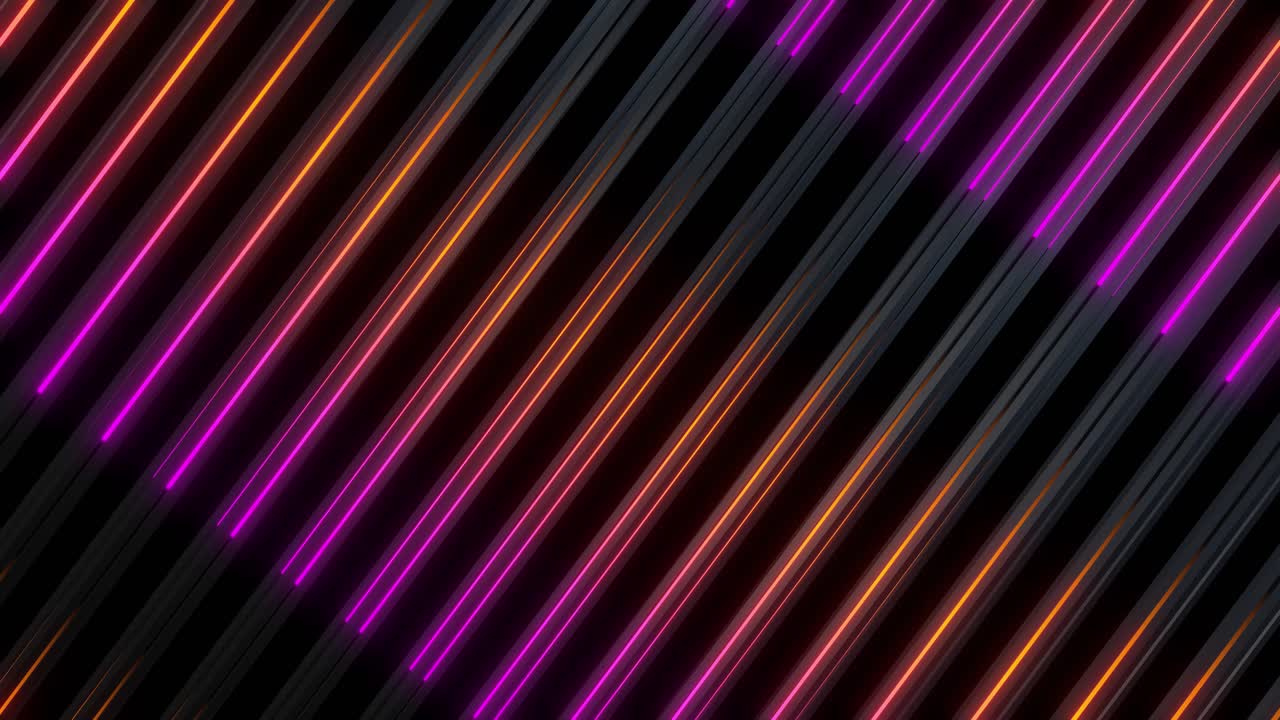 Abstract Neon Diagonal Lines Background