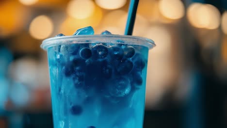 blue bubble tea