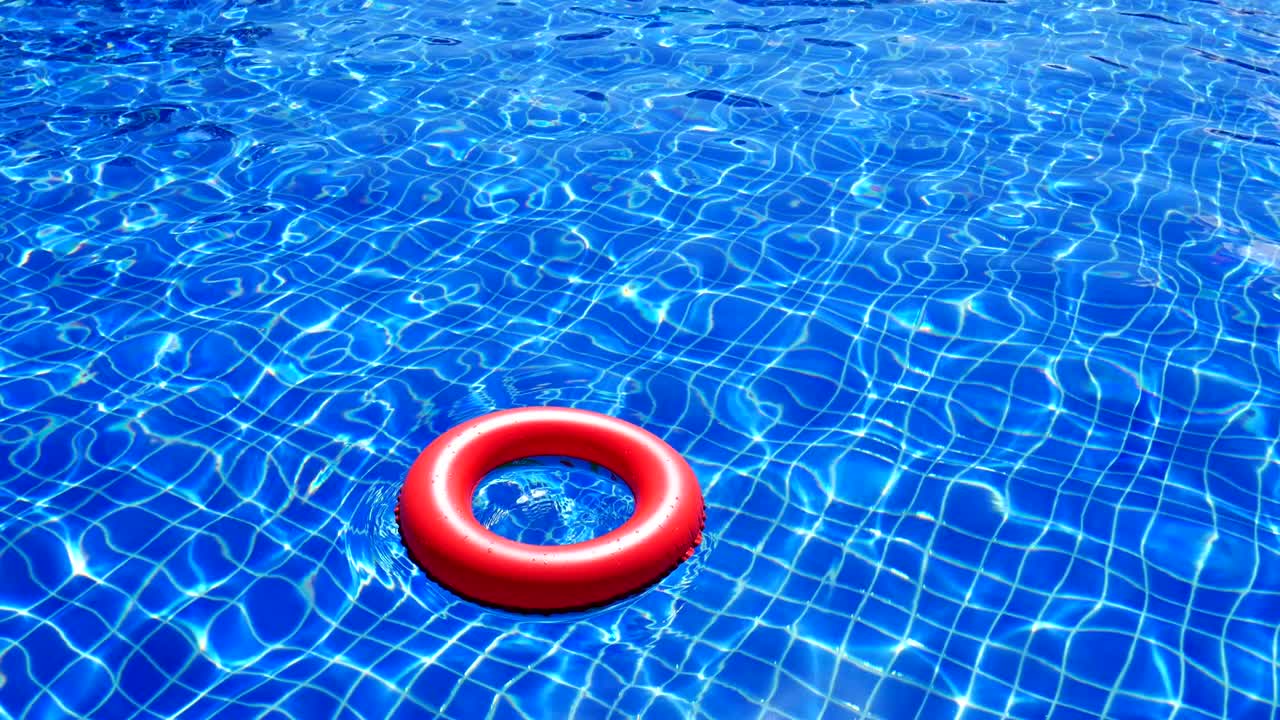 resumen colorido de la superficie del agua en la piscina