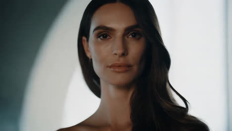retrato de una mujer hermosa