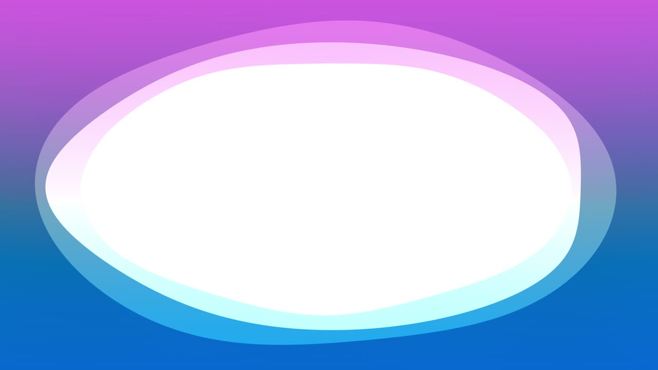 타원형 액체 프레임 애니메이션,  바탕에 다채로운 추상적인 파동