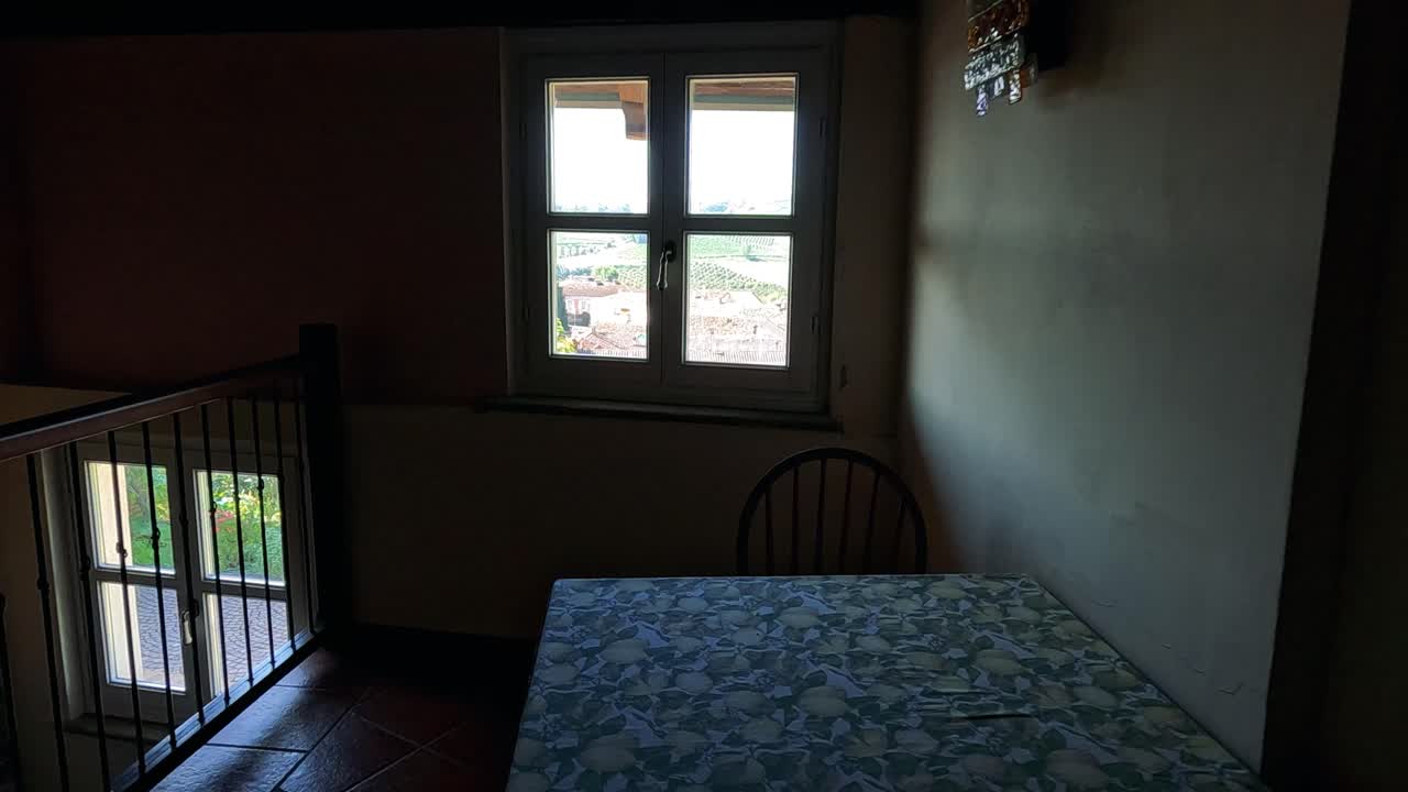 интерьер комнаты переходит в живой ландшафт виноградника