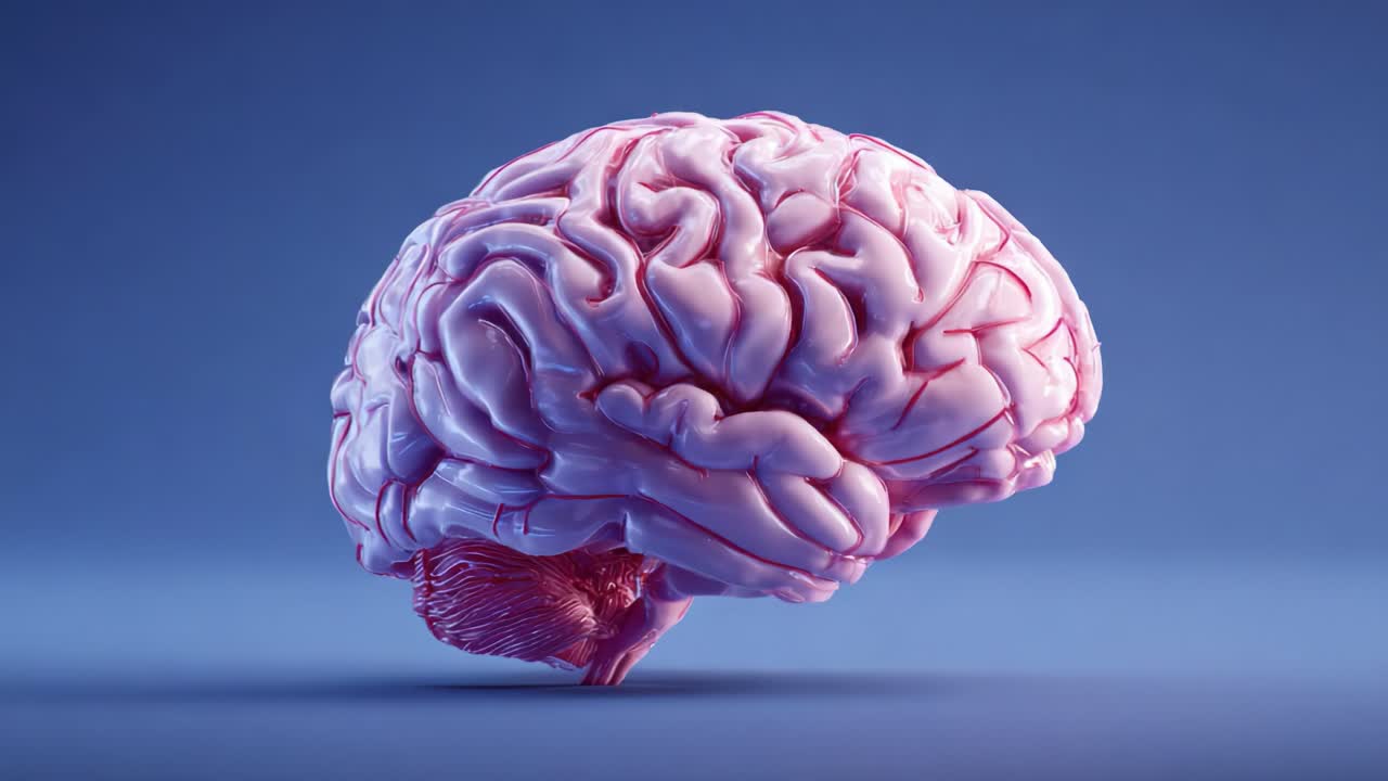 An Intricate View of the Human Brain: Exploring the Complex Structure and Functionality of Neural Pathways in a Scientifically Rendered Image