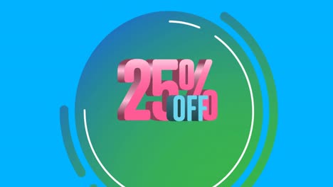 animation of sale text over purple moving background