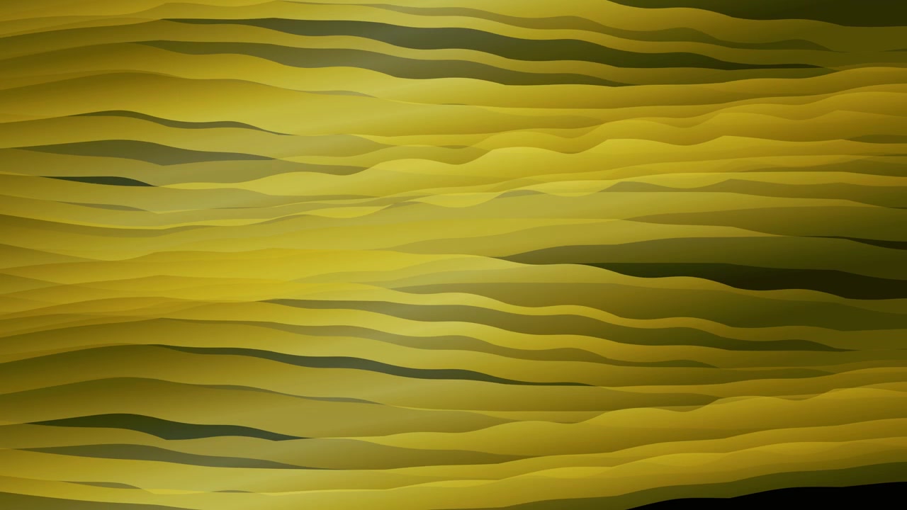 Abstract Yellow and Black Wavy Motion Background