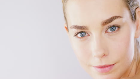 close-up portrait of a woman