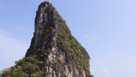 time-lapse of a towering karst landscape