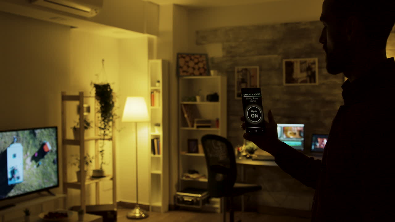 Smart Home Lighting Control via Mobile App