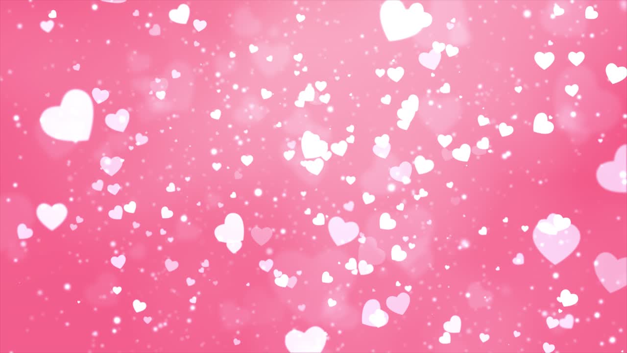 fondo de corazones rosados