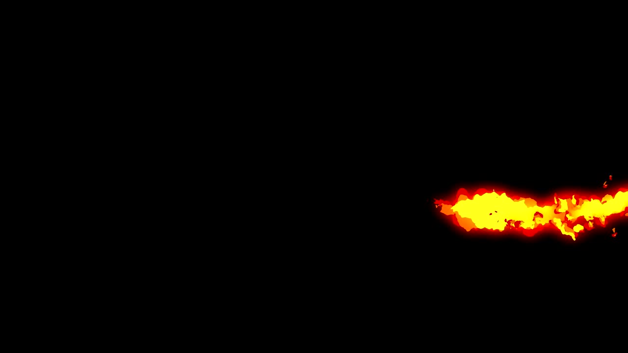 animación de relámpagos de fuego, animación de cómics de dibujos animados, fondo de bucle de llamas,