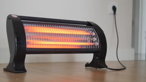 electric heater warming up a room