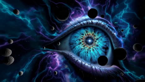 cosmic eye observing the universe